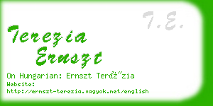 terezia ernszt business card